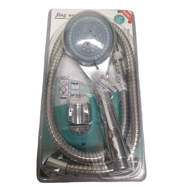 1.5M Shower Head Set Universal Multi Function Chrome Anti-Limescale Bath Hose