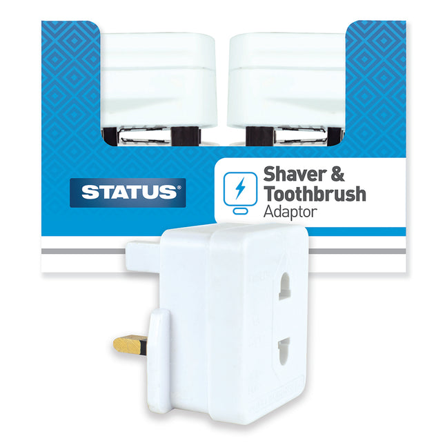 1 Amp Shaver Adaptor White