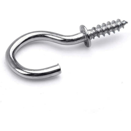 140Gram Cup Hooks Screw-In for Kitchen Storage Sizes 10