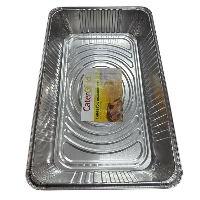 1pk Aluminium Extra Large Foil Roasting Tray 53x33cm