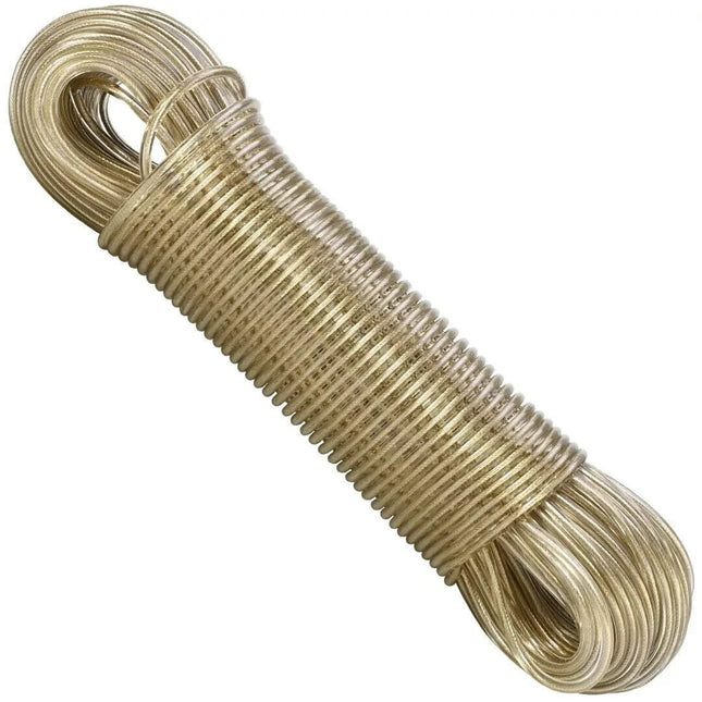 20m Washing Line Rope Strong Steel Core Laundry Clothes Lines