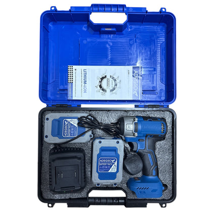 21V Cordless Impact Wrench with 2 Batteries