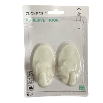 2pcs/pk Adhesive Hooks 4.5x8cm