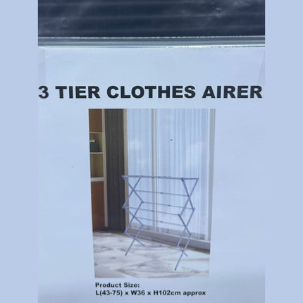 3 Tier Clothes Aires L 43-75 x h102cm approx