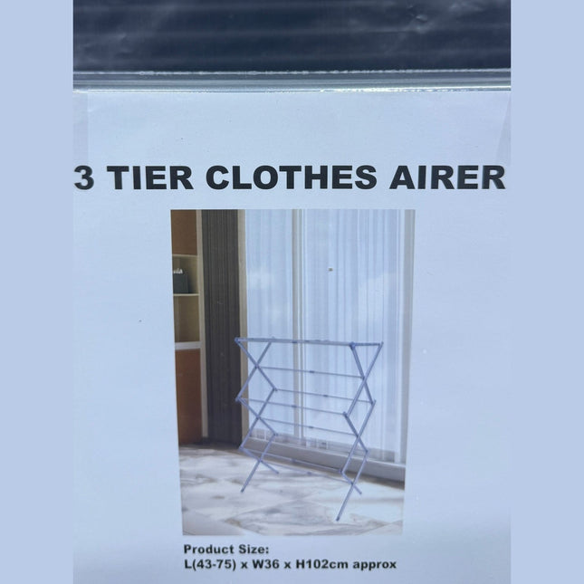 3 Tier Clothes Aires L 43-75 x h102cm approx