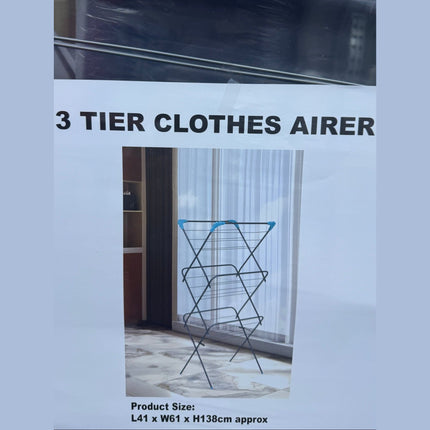 3 Tier Clothes Aires L41xw61xh138cm