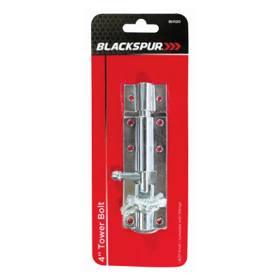 4" TOWER BOLT - BZP IN DOOR LOCKS