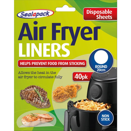 40pk Disposable Air Fryer Liner Round 20cm
