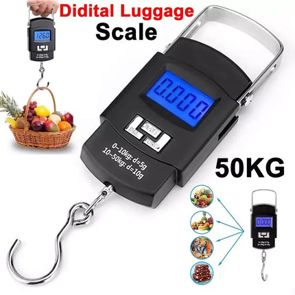 50kg Electronic Handheld Luggage Scale with Digital Display