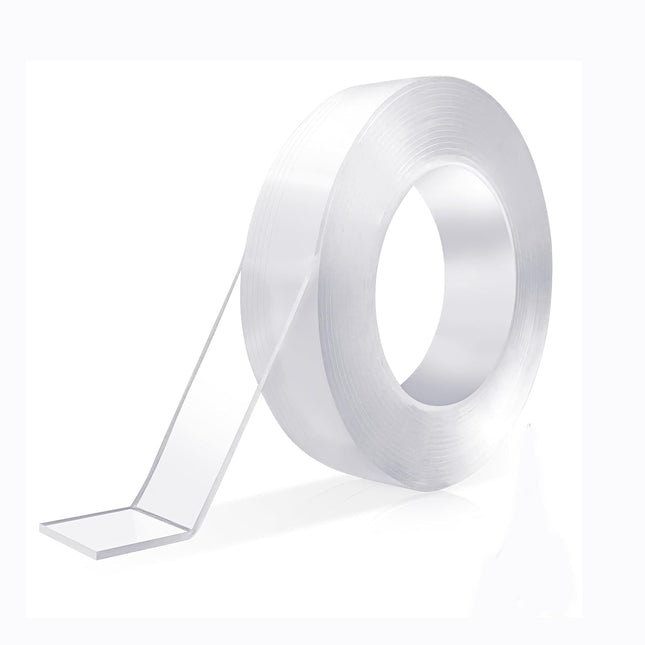Double-Sided Nano Tape Reusable Strong Stick Mounting Gel Clear 2cmx2mmx3meter