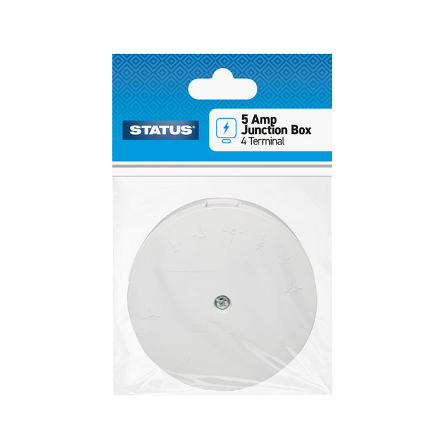 5A 4 Terminal Round Junction Box in P/B
