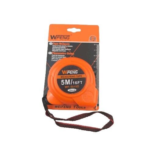 5m / 16ft Retractable Metal Tape Measure Measuring Metric Imperial Non-Slip