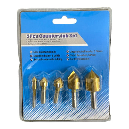 5pcs Countersink Drill Bit Set