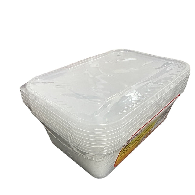 650ml Plastic Food containers with Lid 5pk