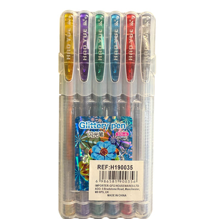 6Pcs Glittery Pen