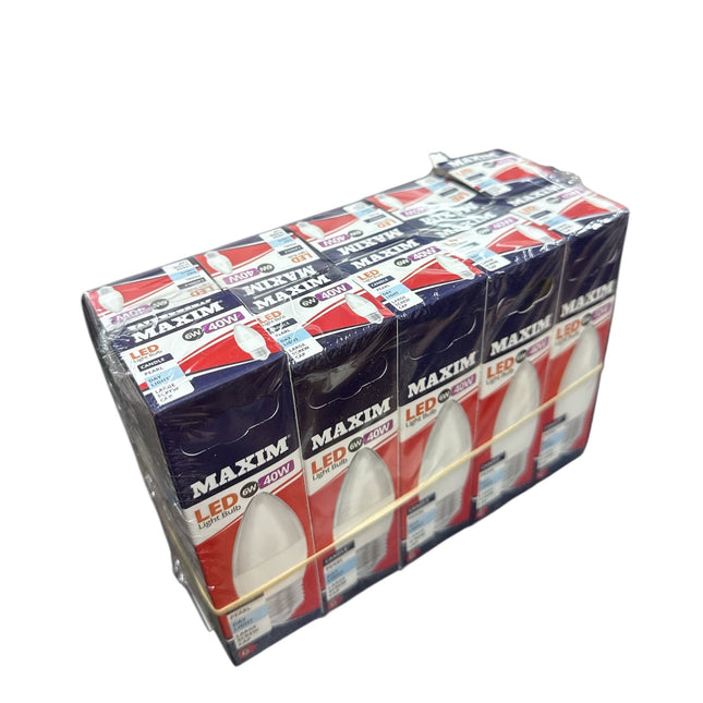 6w=40w Maxim Led Day Light Bulb Candle 1pc