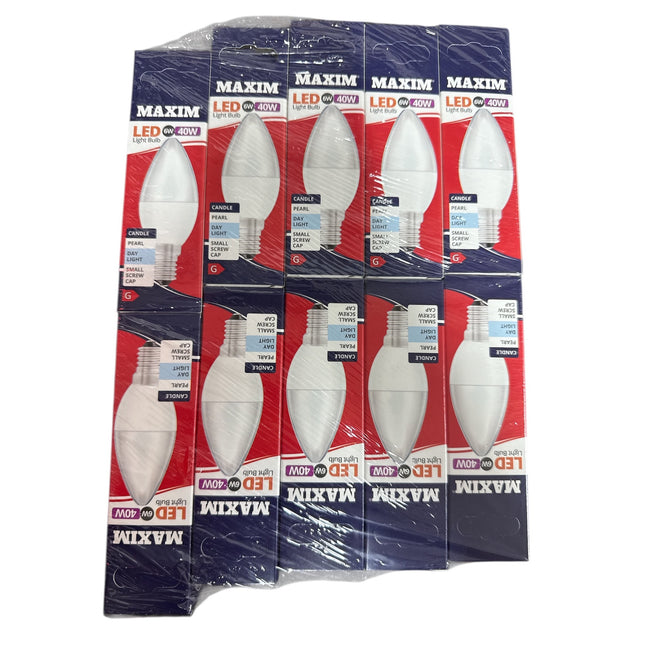 6w=40w Maxim Led Day Light Bulb Candle 1pc