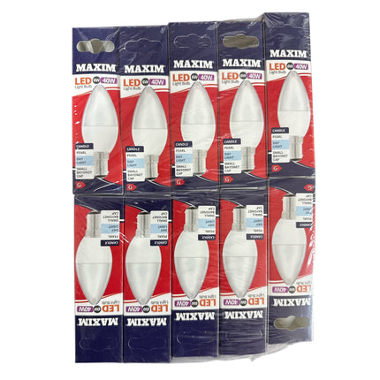 6w=40w Maxim Led Day Light Bulb Candle 1pc