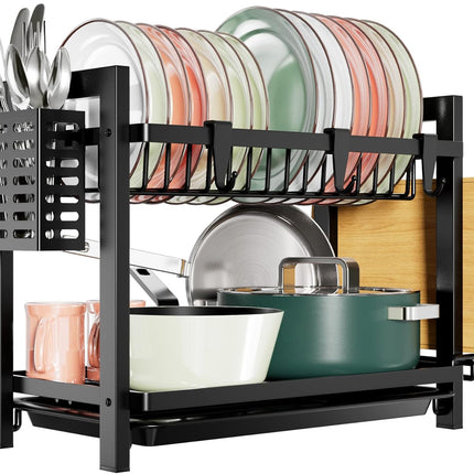Dish Drainer Rack 2-Tier, Draining Board Rack