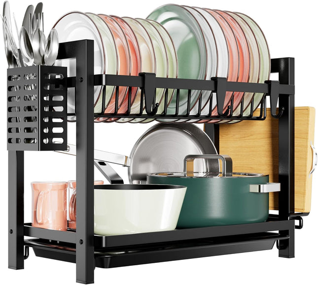 Dish Drainer Rack 2-Tier, Draining Board Rack