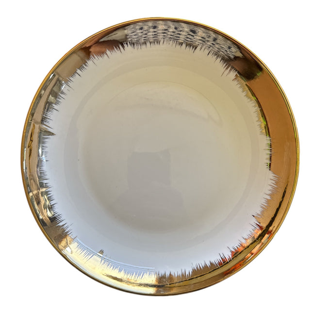 8" Ceramic Plate Gold Plated