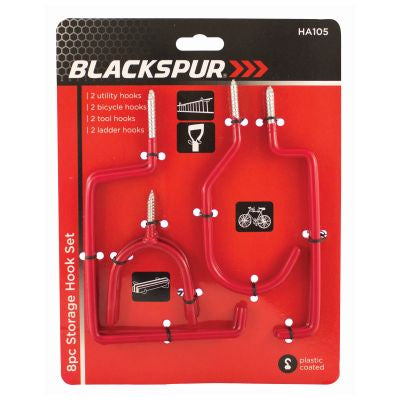 8PC STORAGE HOOK SET IN STORAGE AND ORGANIZATION