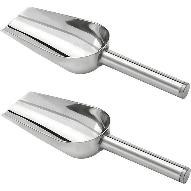 9" Stainless Steel Ice Scoop Buffet Bar Food Measuring Scoop Sugar Flour Sweet
