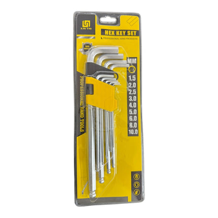 9 pc Hex Key Set