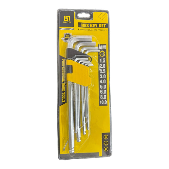 9 pc Hex Key Set
