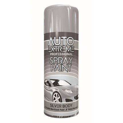AX PRO SPRAY PAINT GLOSS SILVER BODY 400ML