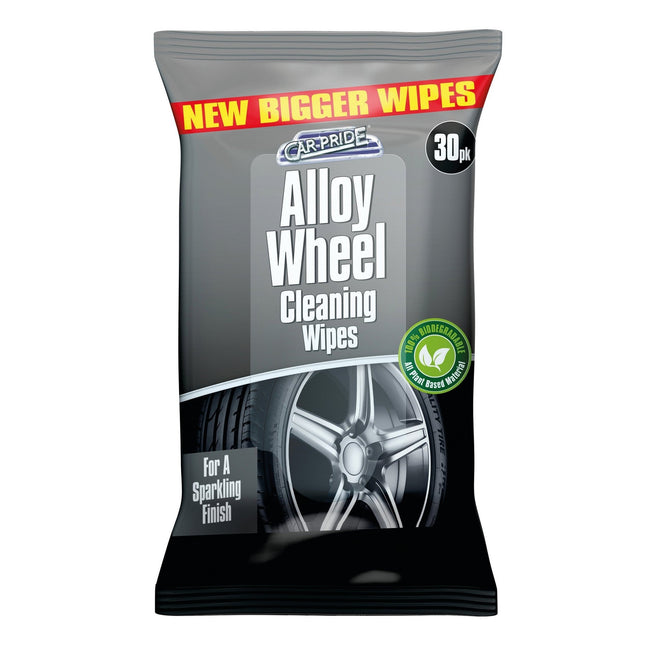 Alloy Wheel Cleaning Biodegradable Wipes 30pk