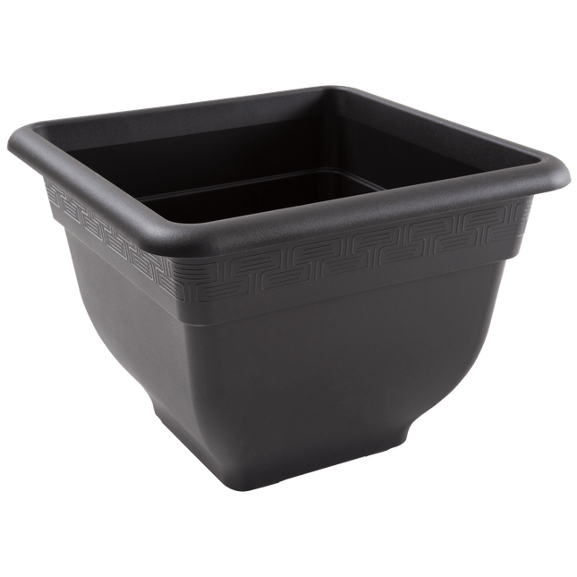 Bell Pot 37cm Square Planter Slate