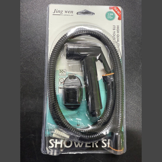 Black Bathroom Bidet Sprayer Handheld Shower Head+1.5m Hose