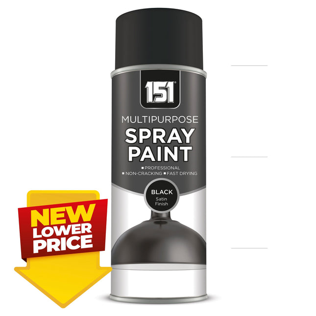 Black Satin Spray Paint 400ml