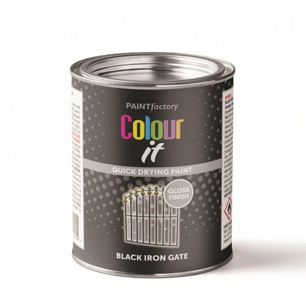 COLOUR IT TIN IRON GATE GLOSS BLACK 300ML