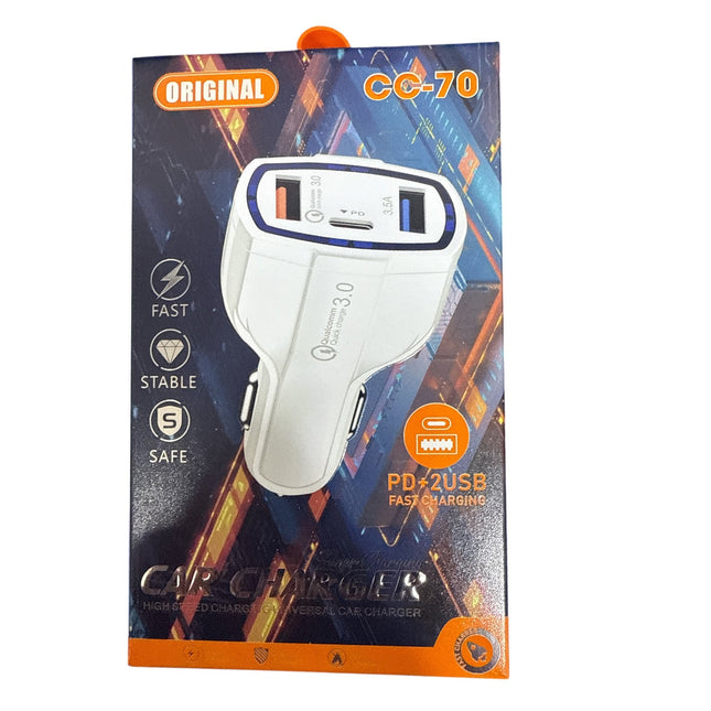 Car Fast Charger 2 USB Ports