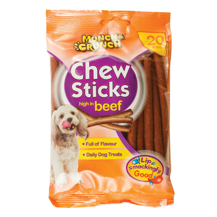Chew Sticks High In Beef 20pk