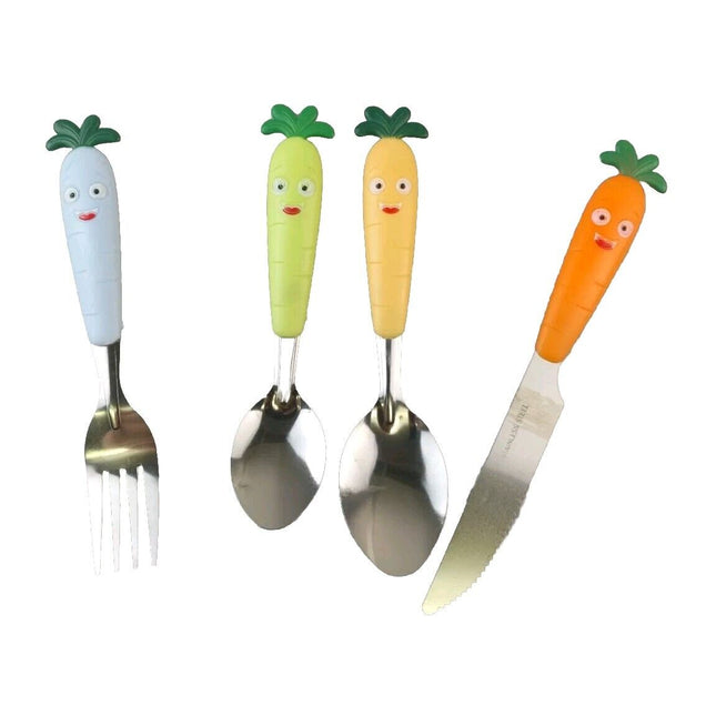 Children's 4 PCS Stainless Steel Cutlery Set