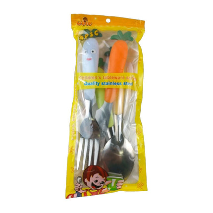 Children's 4 PCS Stainless Steel Cutlery Set