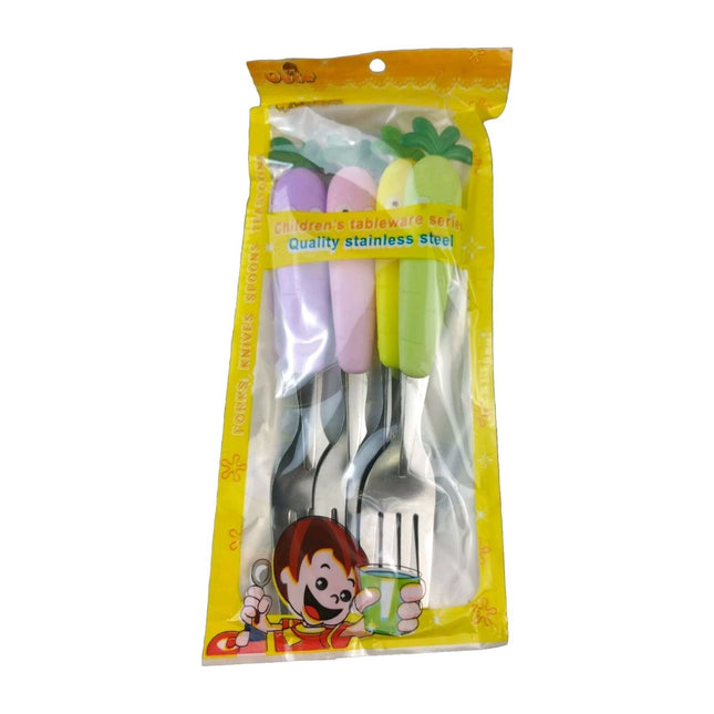 Children's 4 PCS Stainless Steel Forks Cutlery Set