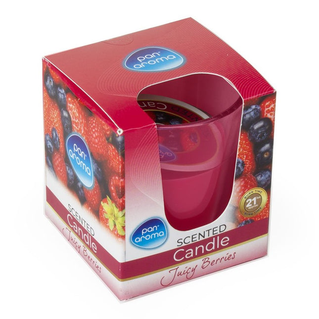 Colour Glass Candle - Juicy Berries