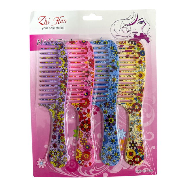 Coloured Comb Set of 4