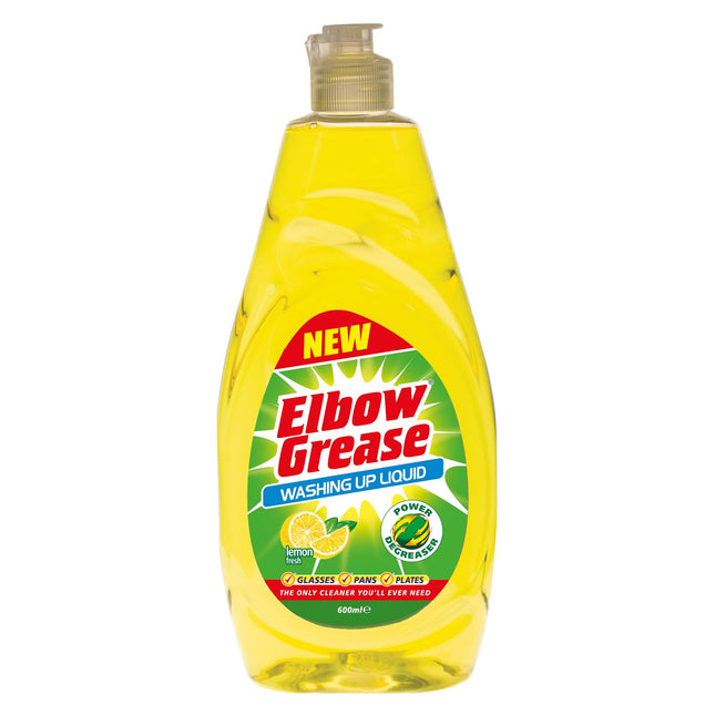 Elbow Grease Lemon Washing Up Liquid 600ml