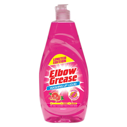 Elbow Grease Pink Washing Up Liquid 600ml