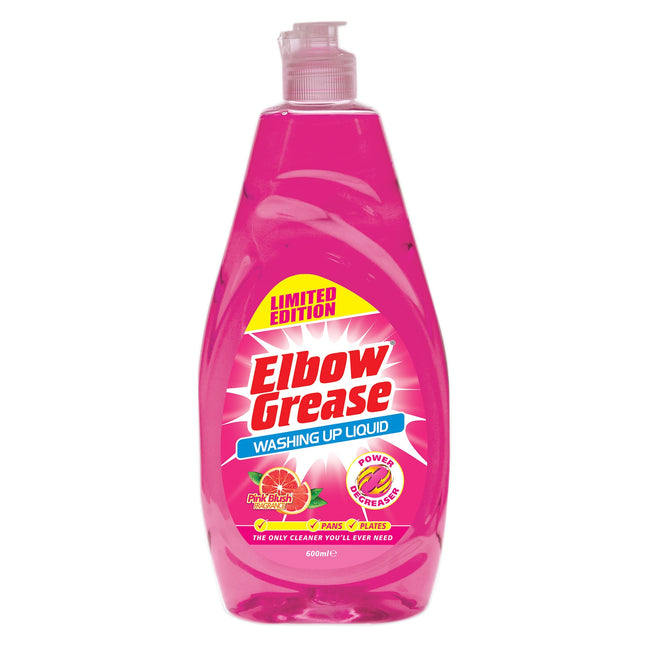 Elbow Grease Pink Washing Up Liquid 600ml
