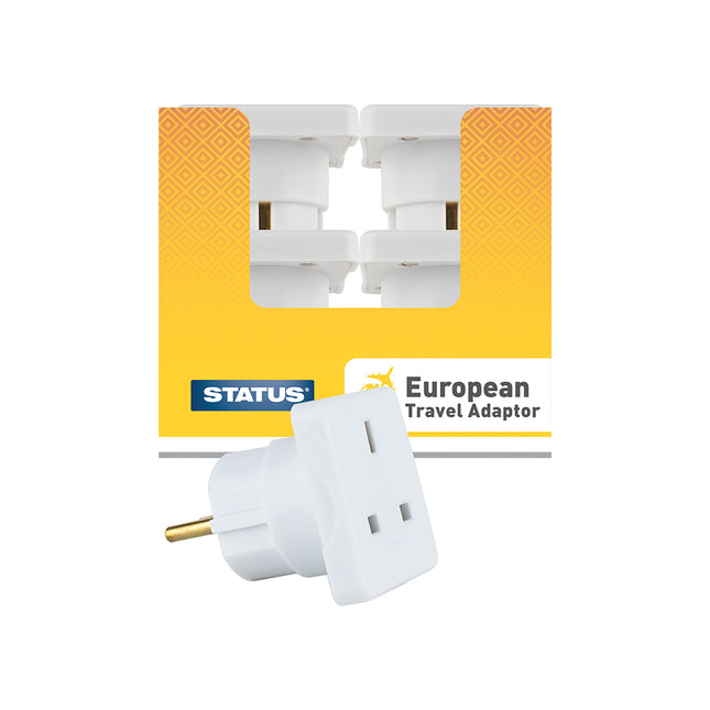 European Travel Adaptor White