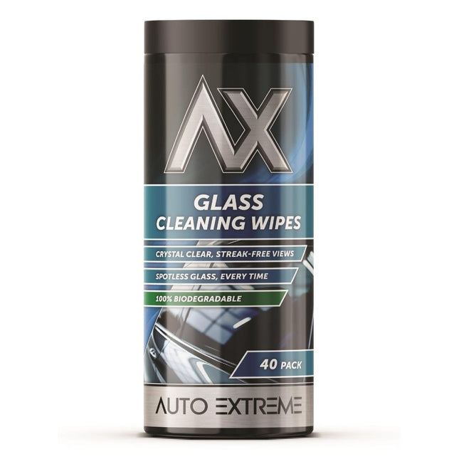 GLASS CLEANING WIPES 40PK