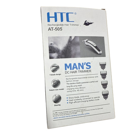HTC Rechargeable Barbers Hair Detailer Trimmer Cordless Zero Gapped Balding Shaver Beard