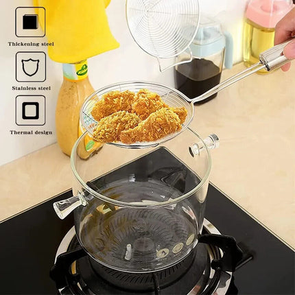 Heavy Duty Stainless Steel Skimmer Chinese/Indian Strainer Ladle Frying Chips