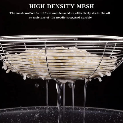 Heavy Duty Stainless Steel Skimmer Chinese/Indian Strainer Ladle Frying Chips
